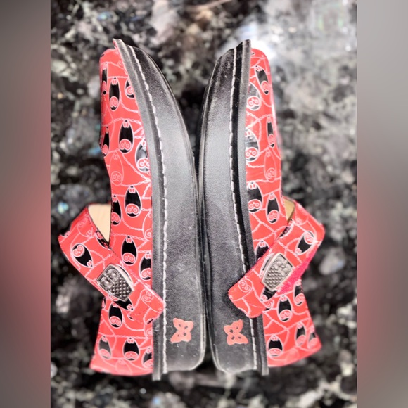Algeria Paloma Mary Jane’s in Coral Owl Print Women’s size 41 - Picture 10 of 15